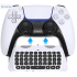 Draadloze Bluetooth-compatibel Toetsenbord voor PS5 Controller met Ingebouwde Speaker voor Playstation 5 Gamepad